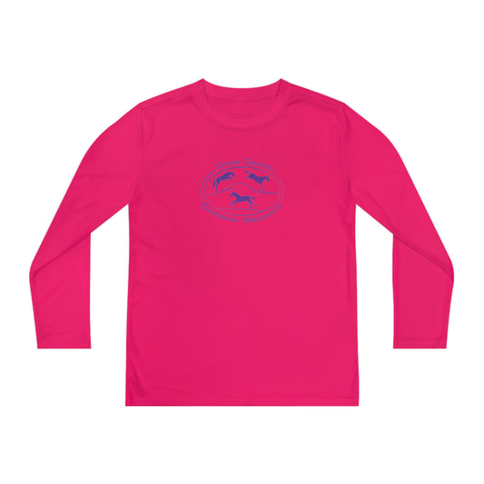 SHIRTS- CCEA Youth Long Sleeve Competitor Tee. Available in Colors- Atomic Blue, Carolina Blue, Hot Coral, Neon Orange, Pink Raspberry, and Neon Pink.